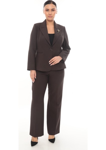 Kadın Şık Blazer Ceket Pantolon Takım Zarif Günlük Ofis Model fiyatları