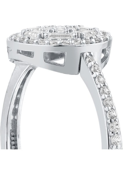 Altın Taşlı Tasarım Yüzük - 14K fırsatları