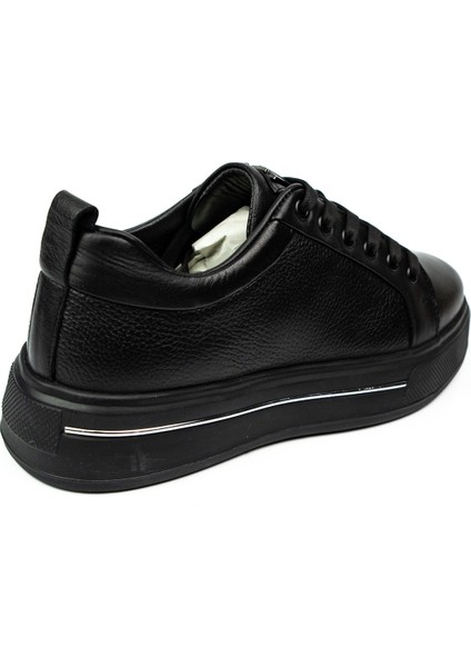 054 Siyah Deri Erkek Sneaker fırsatları