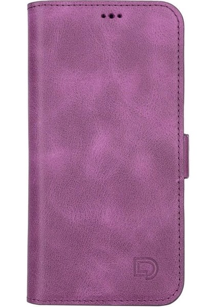 Apple iPhone 13 Uyumlu Deri Cüzdanlı Kılıf Rustik Mor fiyatları