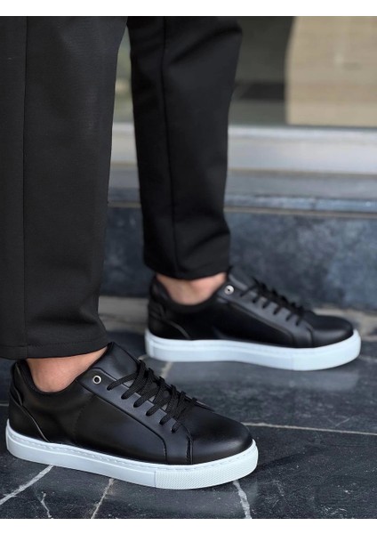 Kb-Bx1 Siyah Cilt Yüksek Beyaz Taban Günlük Erkek Ayakkabı fiyatları