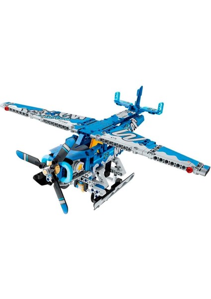 Deniz Uçağı Yapı Seti 323 Parça – Mekanik Yapım Oyuncağı, Kanatlı Uçak Modeli, Stem Gelişim Seti