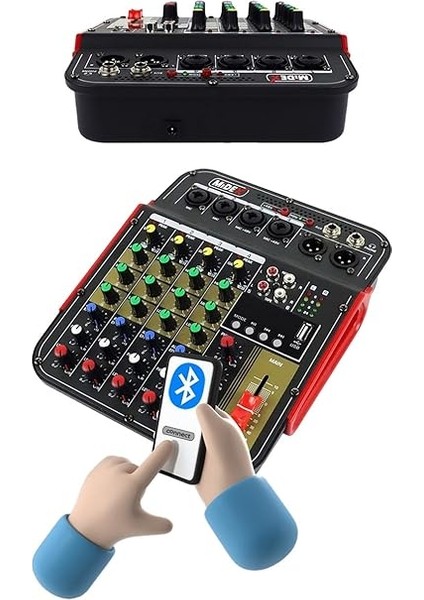 Vokal Paket-1 MX2020 Mikrofon ve MDX-04FXU Stüdyo Mikseri Kulaklık Full Set modelleri