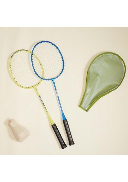 Yetişkin Badminton Raket Seti - Sarı/Mavi - Fun BR130 AD fırsatları