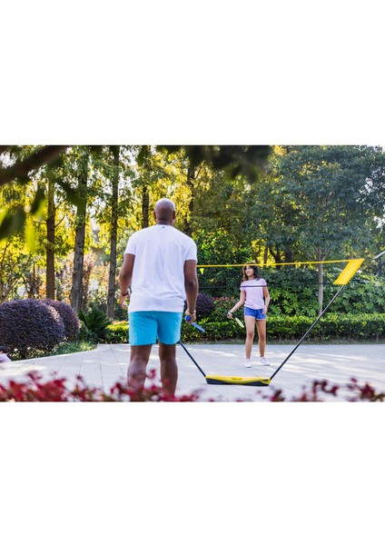 Yetişkin Badminton Raket Seti - Sarı/Mavi - Fun BR130 AD