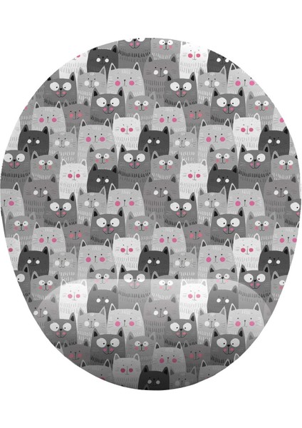 Kediler Bilek Destekli Mouse Pad