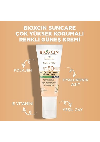 Sun Care Çok Yüksek Korumalı Yağlı Ciltler Için Renkli Güneş Kremi Tinted Spf 50+ 50 ml indirimleri