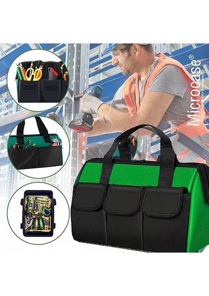 Çok Bölmeli Su Geçirmez El Tutacaklı Takım ve Hırdavat Çantası - AL5113 fiyatları