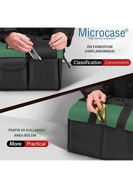 Çok Bölmeli Su Geçirmez El Tutacaklı Takım ve Hırdavat Çantası - AL5113 fırsatları