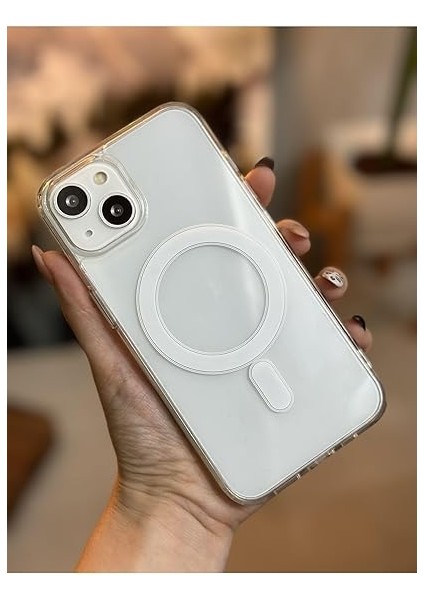 Aksesuar Iphone 13-14 ve 15 ile Uyumlu Magsafe Özellikli Şeffaf Kılıf indirimleri
