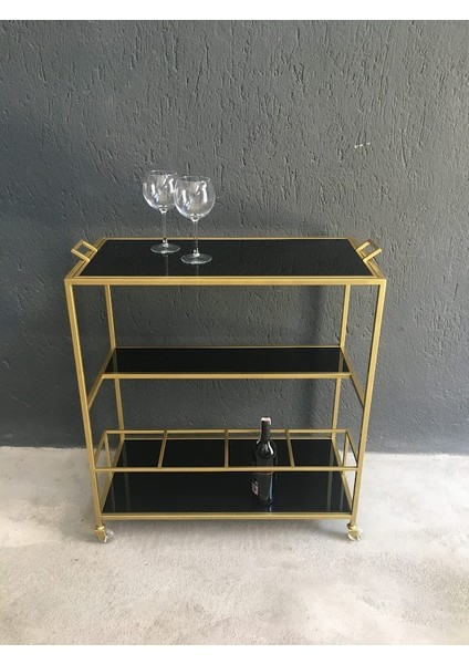 Elegant Tepsili Servis Arabası, Metal Sunum Arabası modelleri