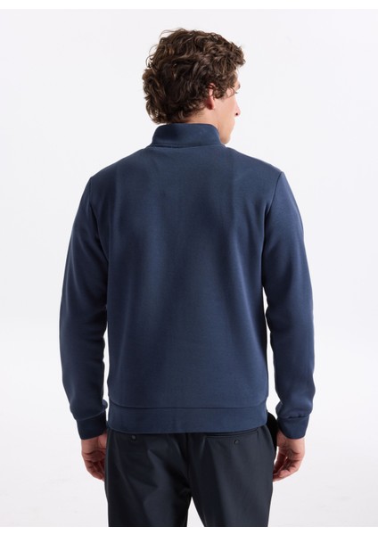 Dik Yaka Lacivert Erkek Sweatshırt 12299799 Jornewove Sweat Smu indirimleri