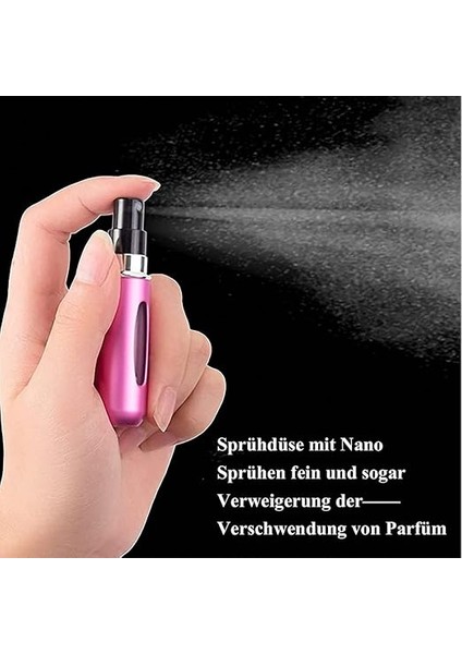 5 Adet 5 ml Parfüm Püskürtücü, Doldurulabilir Parfüm Cep Püskürtücü, Mini Taşınabilir Püskürtme Şişesi, Boş Sprey Şişesi, Pencereli Atomizer, Yolculuk Için (5 Adet 5 Ml) fırsatları