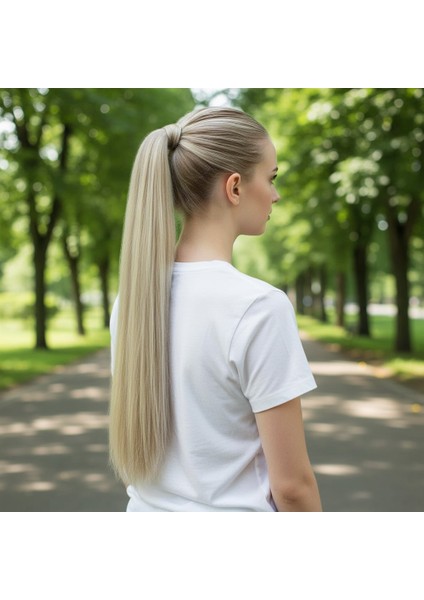 Bağlamalı Düz At Kuyruğu / Balköpüğü Platin Röfleli