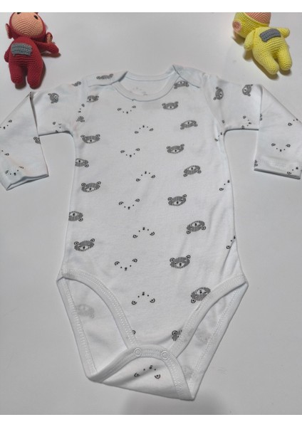 Çocuk Bebek Uzun Kollu Çıtçıtlı Body-Badi %100 Pamuk Nefes Alabilen Kumaş 3.5-4-5-6 Yaş fiyatları