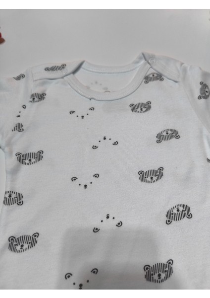 Çocuk Bebek Uzun Kollu Çıtçıtlı Body-Badi %100 Pamuk Nefes Alabilen Kumaş 3.5-4-5-6 Yaş fırsatları