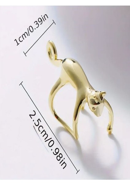 14K Altın Kaplama Kedi Tragus Küpe fırsatları