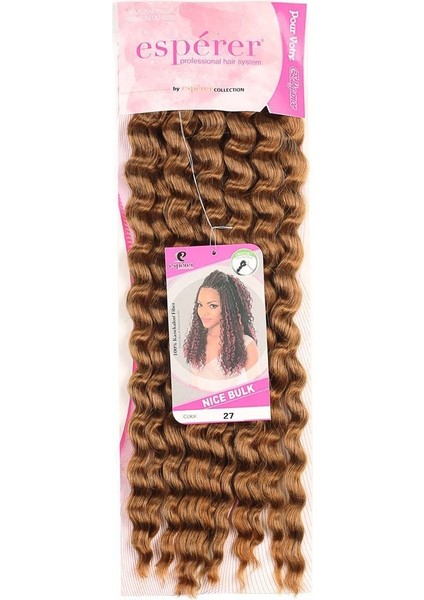 Nice Bulk Afro Su Dalgası Saç / Karamel fiyatları