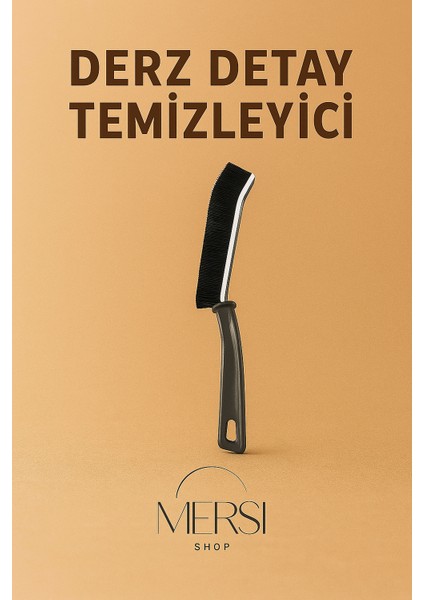 Derz ve Detay Temizlik Fırçası | Ince Uçlu Dayanıklı Kıl | Köşe ve Aralık Temizleme Fırçası
