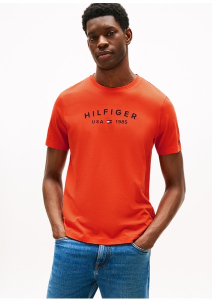 Bisiklet Yaka Turuncu Erkek T-Shirt MW0MW39356SCX_FATHERS Day Tee fiyatları