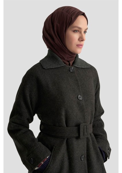 Seyyar Ribana Yakalı Kaban 25K7606 Antrasit fırsatları