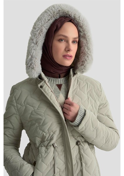 Kürklü Kapitone Kaban 25KD2501 Taş fiyatları