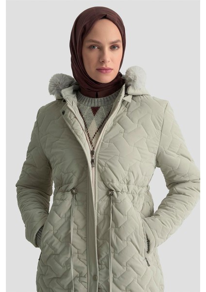 Kürklü Kapitone Kaban 25KD2501 Taş fırsatları