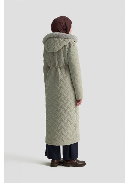 Kürklü Kapitone Kaban 25KD2501 Taş indirimleri