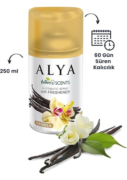 Nature's Scents Vanilla- Vanilya Oda Kokusu Yedek Makine Spreyi 250 ml fiyatları