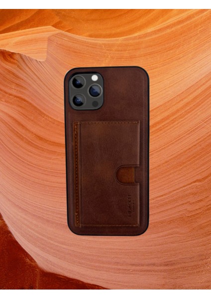 Kartlıklı Tutacaklı Iphone Hakiki Deri Koruyucu Kılıf Iphone 16