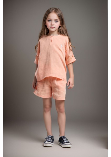 Kız Çocuk %100 Pamuklu Şort Takım US01.LL.01.P4.O019