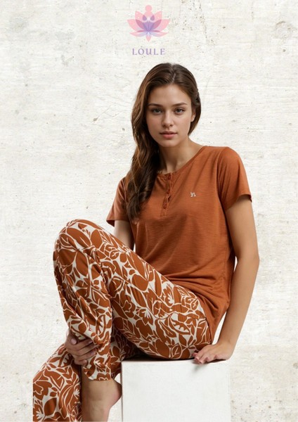 Kadın Giyim Kısa Kol Pijama Takımı L1.AR.322.9.001