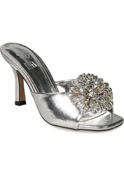 Lame Abiye Rugan Deri Kadın Terlik