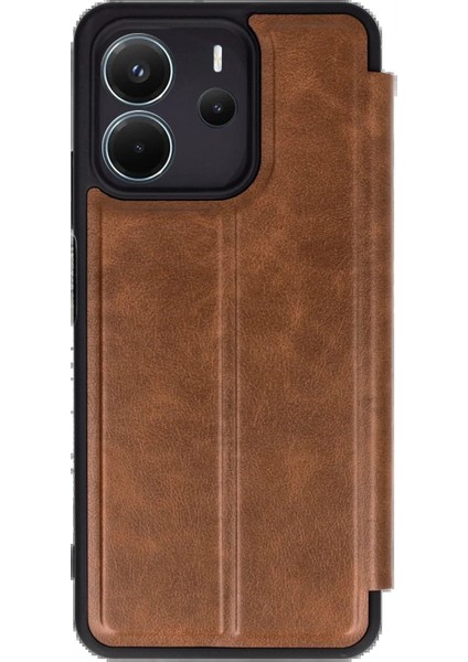 Xiaomi Redmi Note 14 4g Kılıf Flip Cover - Taba