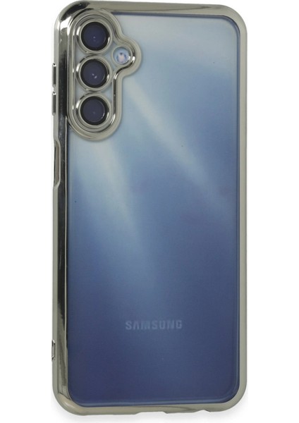 Rdbydn Newface Samsung Galaxy A15 4g Kılıf Razer Lensli Silikon - Gümüş