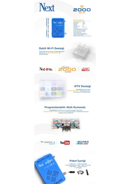 2000 Wifi S Uydu Alıcı