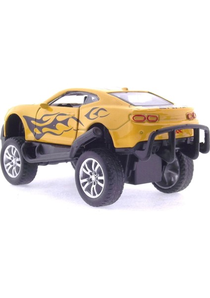 Die Cast Çek Bırak Sarı Arazi Aracı modelleri