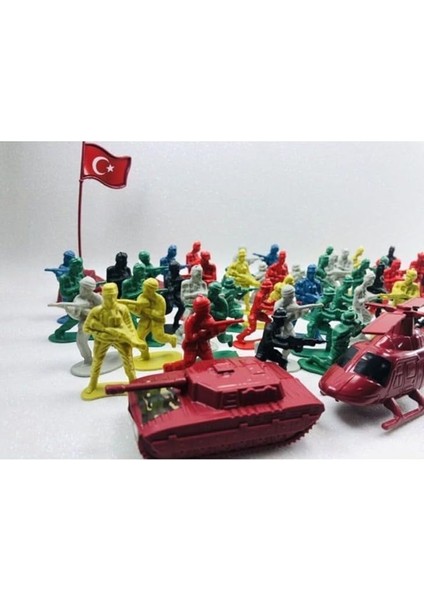 Türk Askeri Asker Seti Tam 58 Parça Oyuncak Asler Seti fırsatları