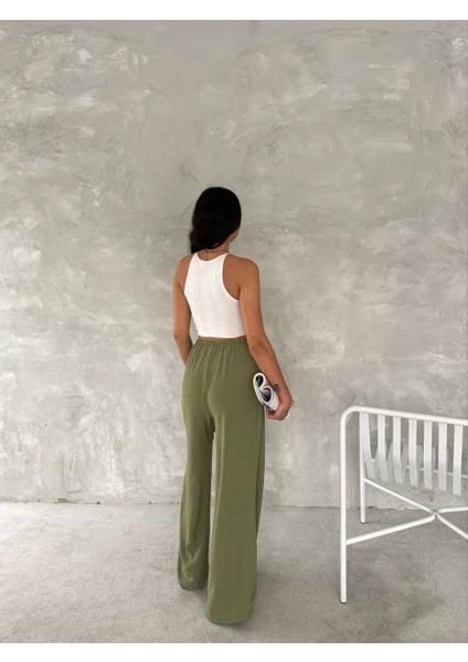Ayrobin Oversize Kadın Pantalon - Mint Yeşili fırsatları