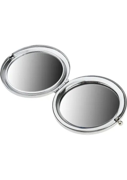 Promosyon Yuvarlak Cep Aynası Gümüş Renk indirimleri
