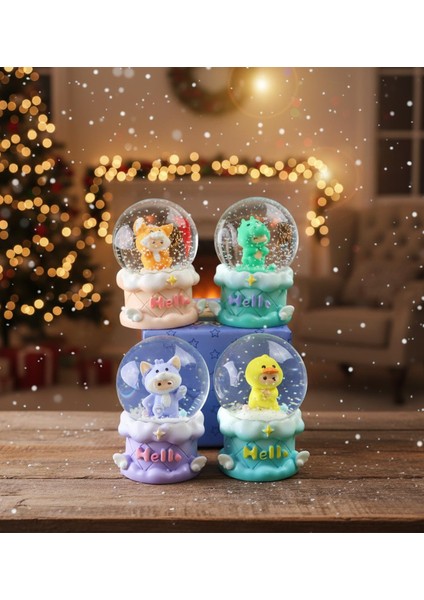 Mini Işıklı Kostümlü Karakter Kar Küresi