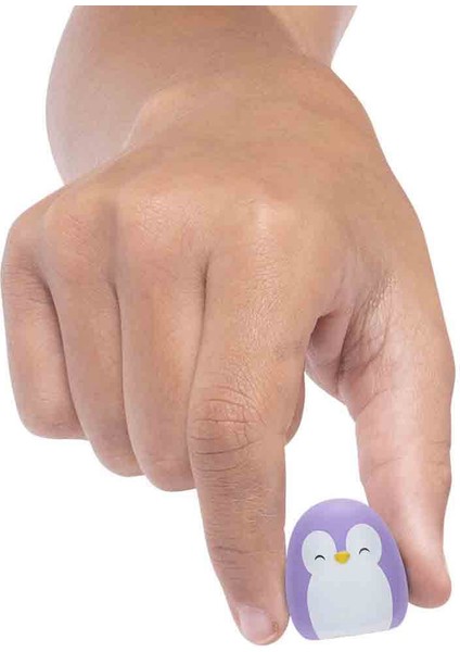 Squishmallows Squish-A-Longs 14 Figür + Yüzük Seti S2 - Mor Penguen Elle'li Set fiyatları