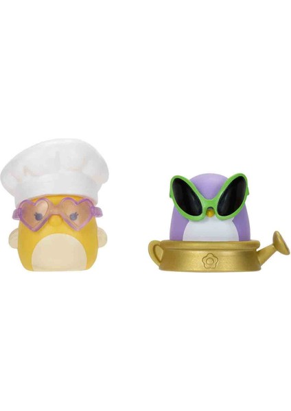 Squishmallows Squish-A-Longs 14 Figür + Yüzük Seti S2 - Mor Penguen Elle'li Set fırsatları