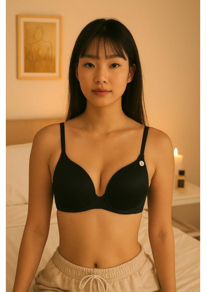 Dolgusuz Basic Siyah Rengi Sütyen – Gün Boyu Konfor ve Kusursuz Görünüm