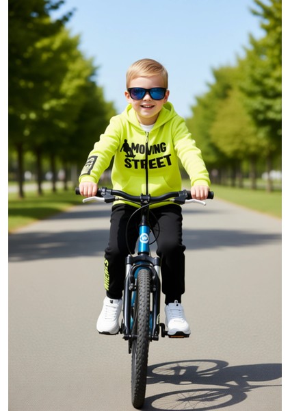 Erkek Çocuk Kapüşonlu Pamuklu Örme Hayvan Desenli Alt Üst Takım Kaliteli Şık Rahat fiyatları