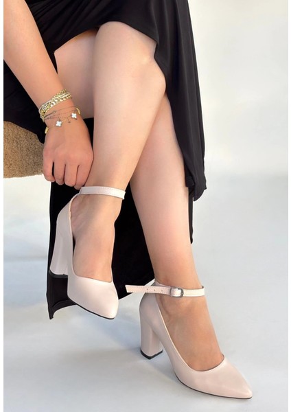 Rity Bej Cilt Topuklu Ayakkabı