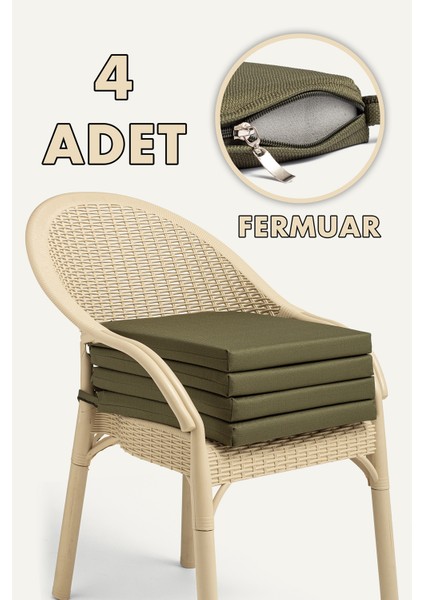 Su Geçirmez Sandalye Minderi Fermuarlı Bağcıklı 22 Dns Sünger fiyatları