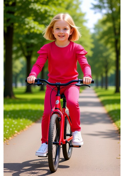 Kız Çocuk Pamuklu Fitilli Üst ve Geniş Paça Tayt Takımı Kaliteli Şık Rahat Günlük fiyatları