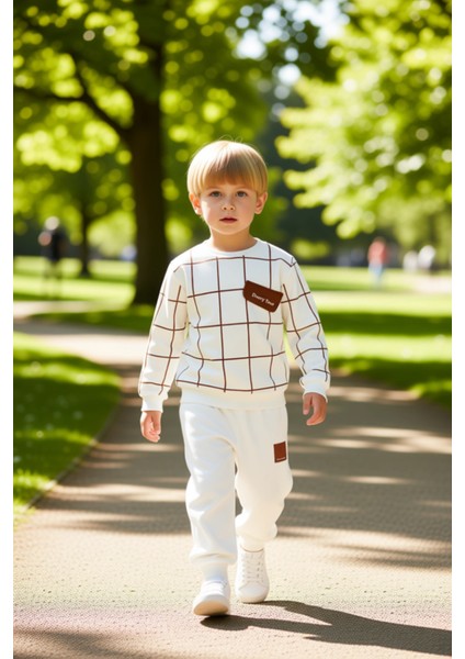 Erkek Çocuk Pamuklu Örme Baskılı Günlük Takım Rahatlık ve Stil Bir Arada Kaliteli Şık Rahat