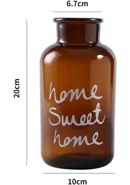 Çoş Home Sweet 10X20 cm Cam Vazo – Şık ve Modern Dekoratif Vazo 1041 fiyatları
